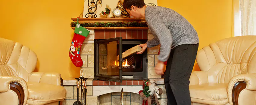 Rusted Metal Fireplace Restoration in Ramsey, Minnesota